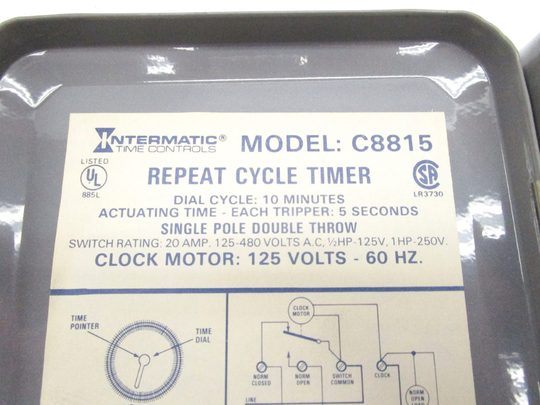 INTERMATIC C8815 125VAC 10M NSNP