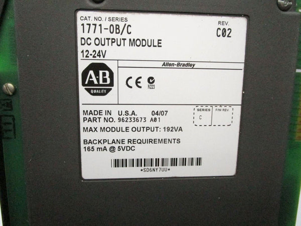 ALLEN BRADLEY 1771-OB SER. C 12-24VDC UNMP