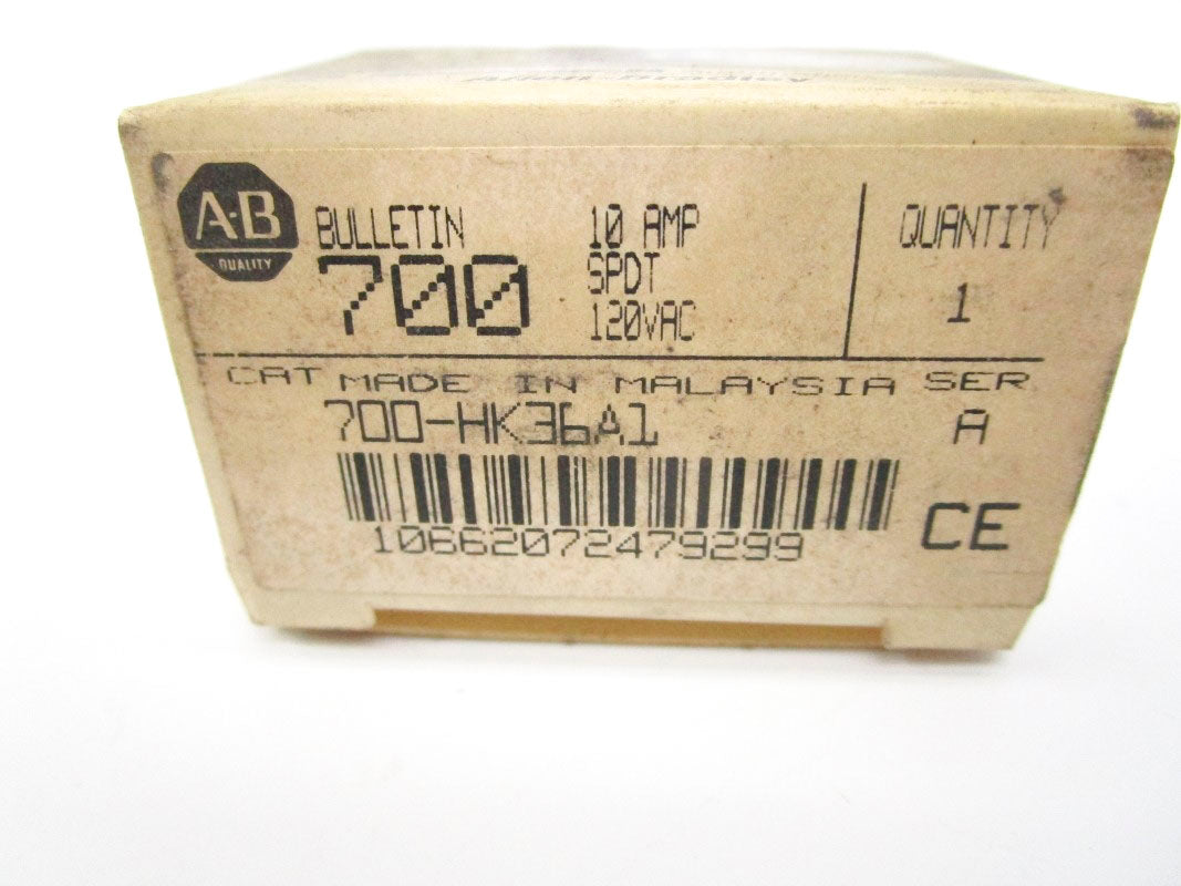 ALLEN BRADLEY 700-HK36A1 SER. A 120VAC 10A (GY/BL) NSMP