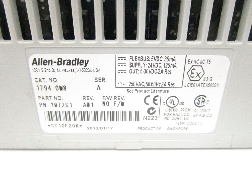 ALLEN BRADLEY 1794-OW8 SER. A 250VAC 2A NSNP