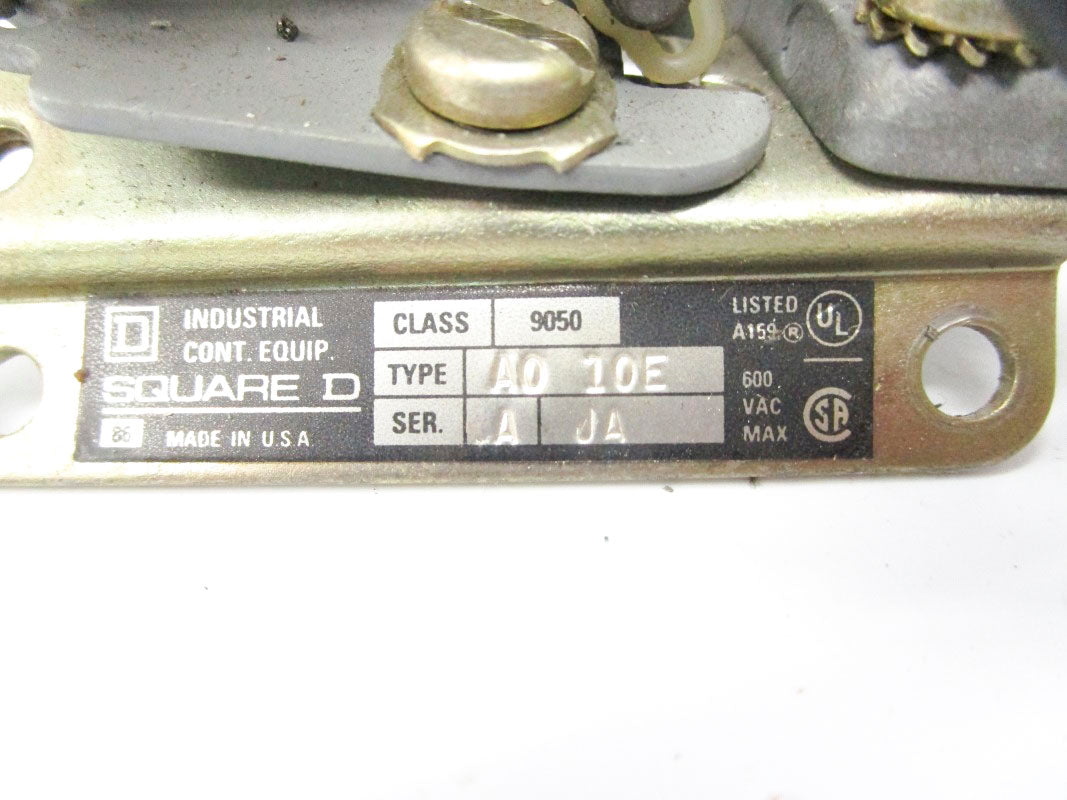 SQUARE D 9050AO10E SER. A 110/120V (AS PICTURED) UNMP