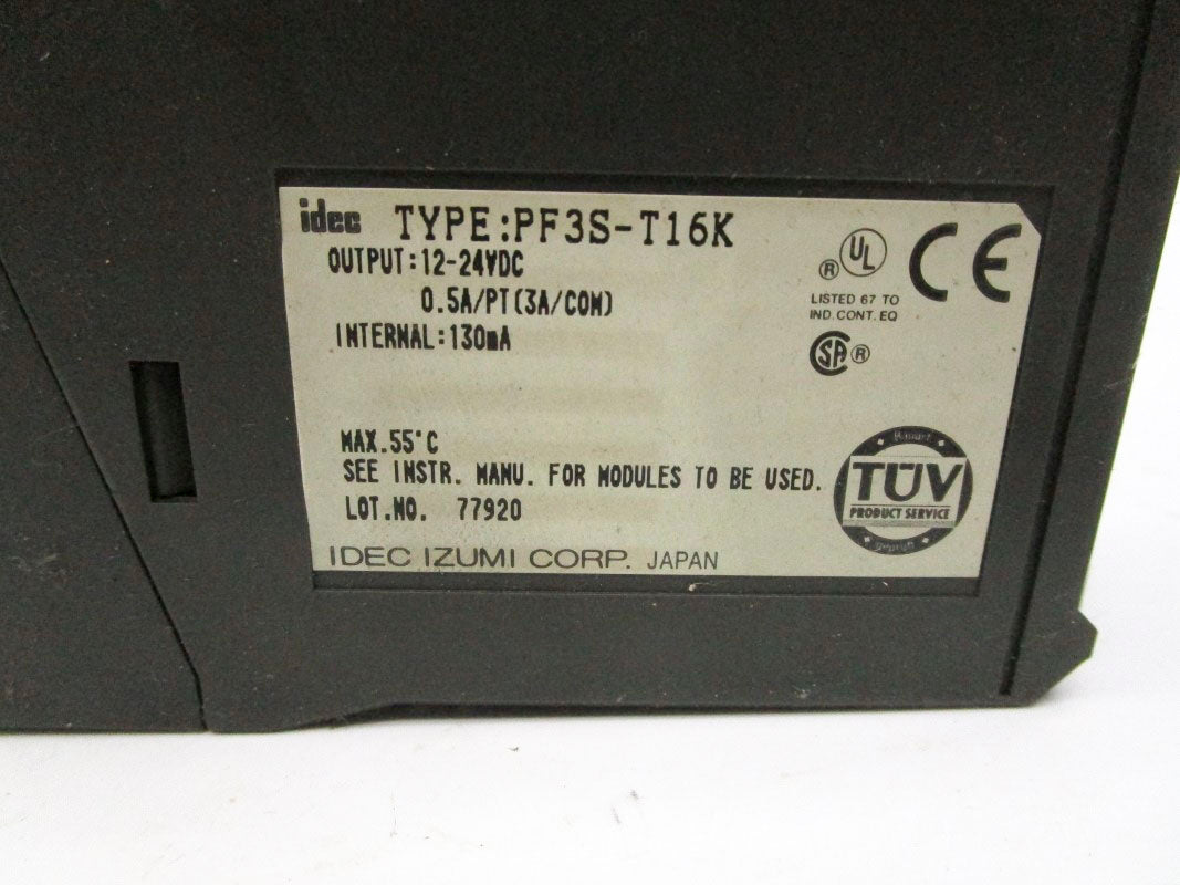 IDEC PF3S-T16K 12-24VDC 3A UNMP