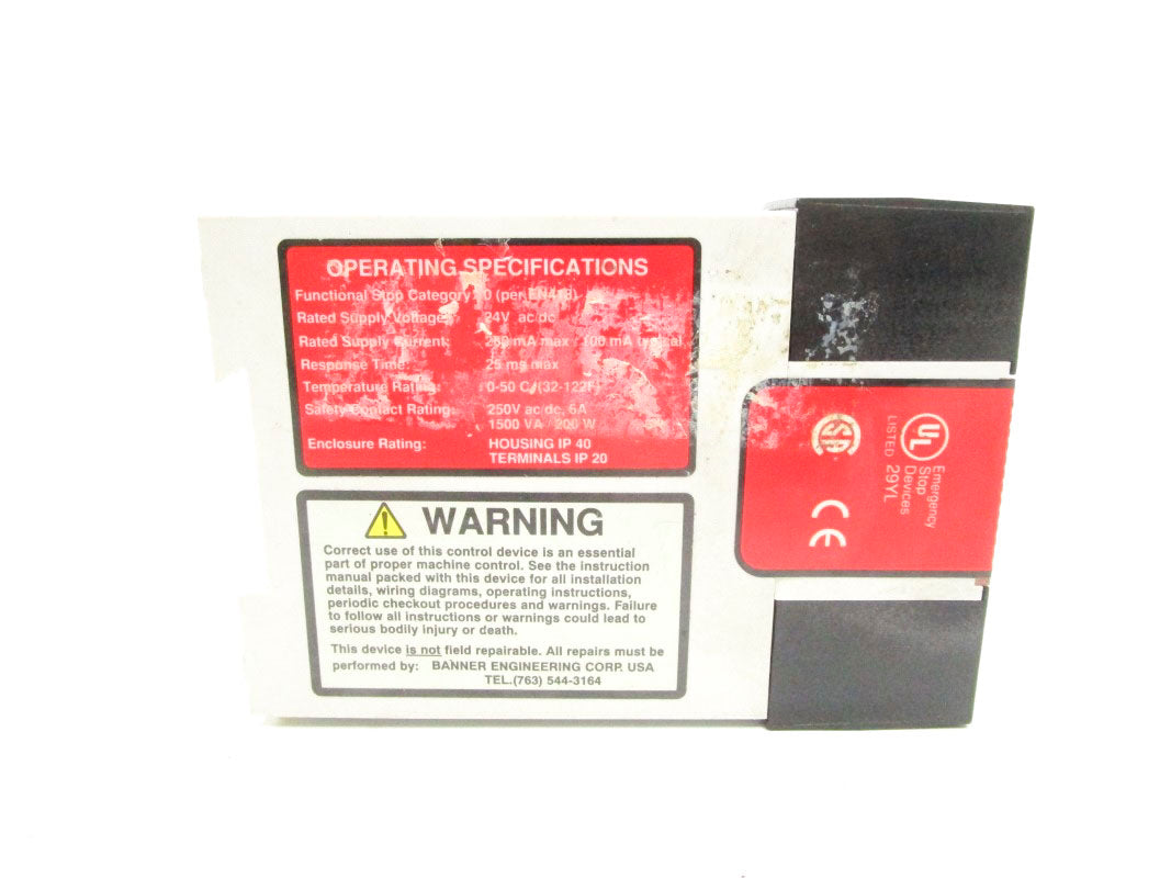 BANNER ENGINEERING ES-FA-9AA 250VAC 6A UNMP