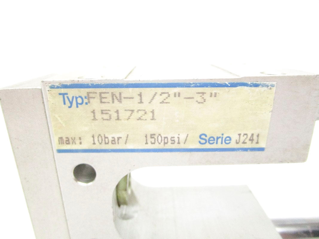 FESTO FEN-1/2-3 151721 150PSI (AS PICTURED) NSNP