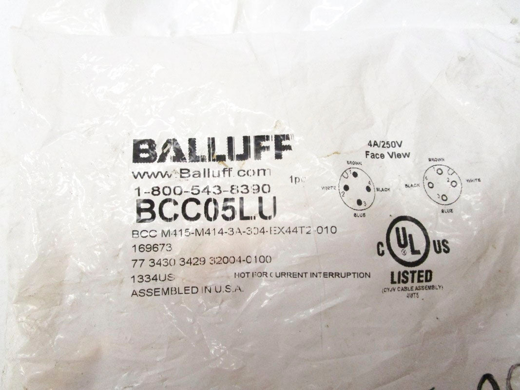 BALLUFF BCCM415-M414-3A-304-EX44T2-010 BCC05LU 250V 4A NSMP