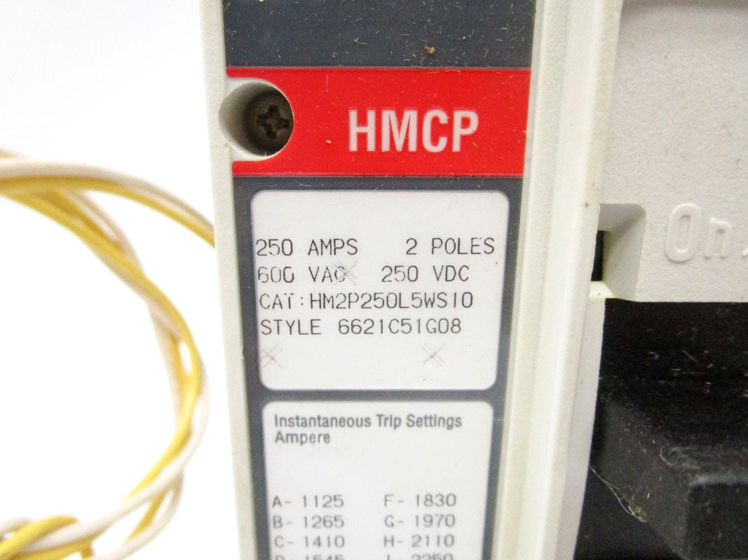 EATON HM2P250L5WS10 SER. C 600VAC 250A NSMP