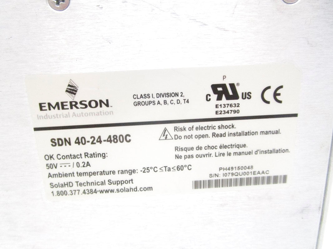 SOLA SDN40-24-480C 380-480V 1.6A UNMP