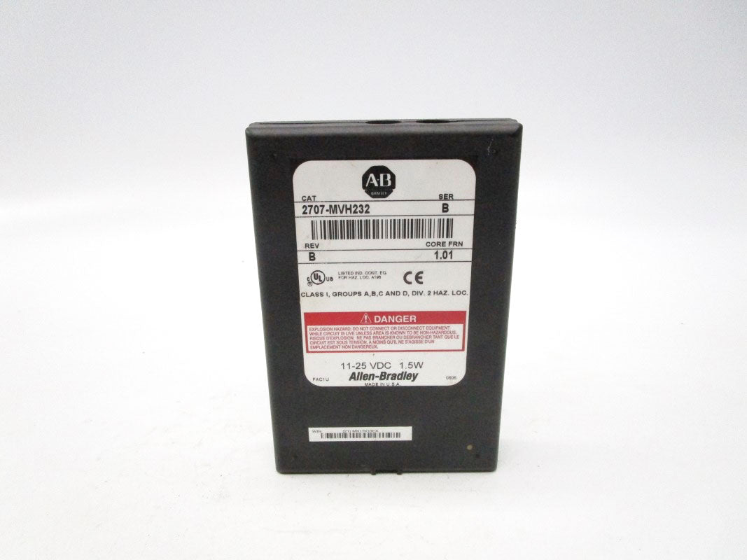 ALLEN BRADLEY 2707-MVH232 SER. B F/W 1.01 11-25VDC NSNP