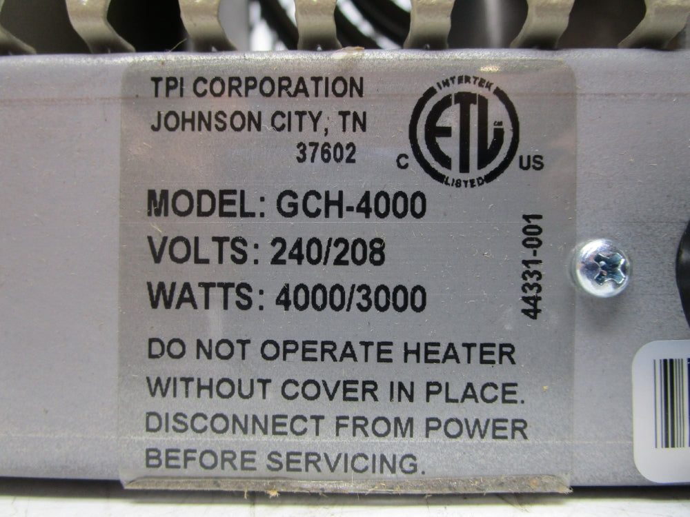 TPI CORPORATION GCH-4000 NSMP