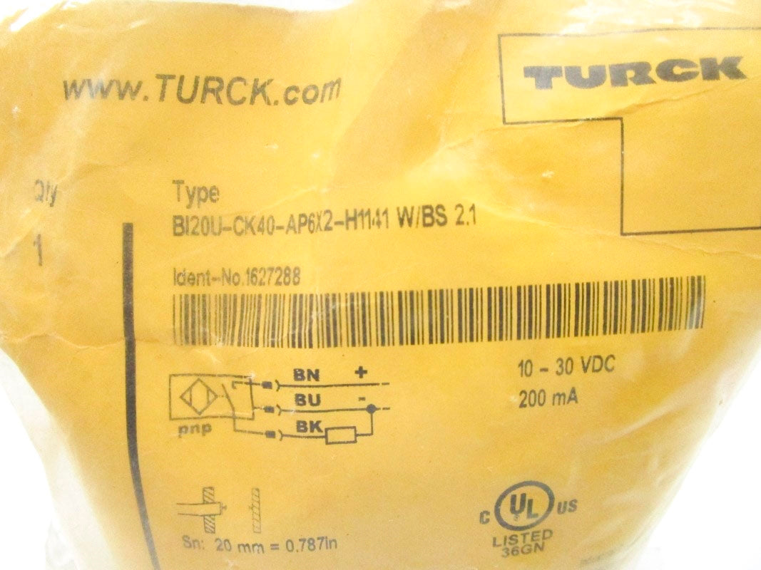 TURCK BI20U-CK40-AP6X2-H1141W/BS2.1 10-30VDC NSMP