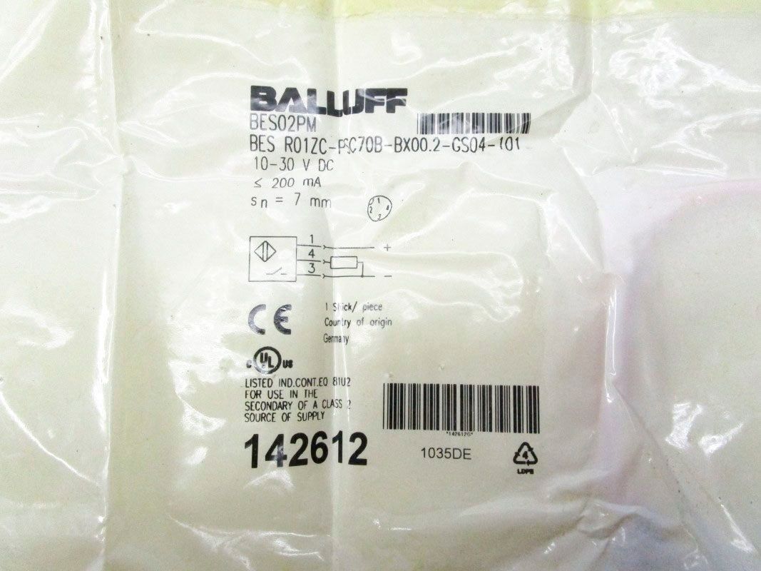BALLUFF BESR01ZC-PSC70B-BX00.2-GS04-101 BES02PM 10-30VDC NSMP