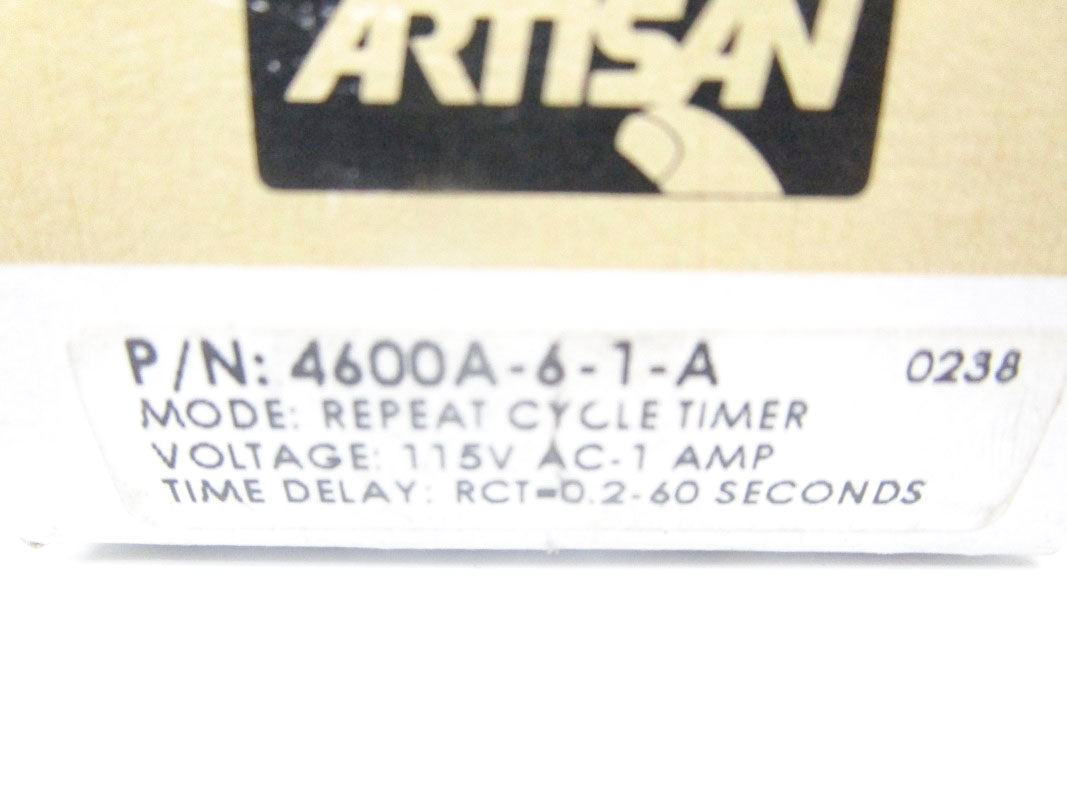 ARTISAN 4600A-6-1-A 115VAC 1A 0.2-60S UNMP