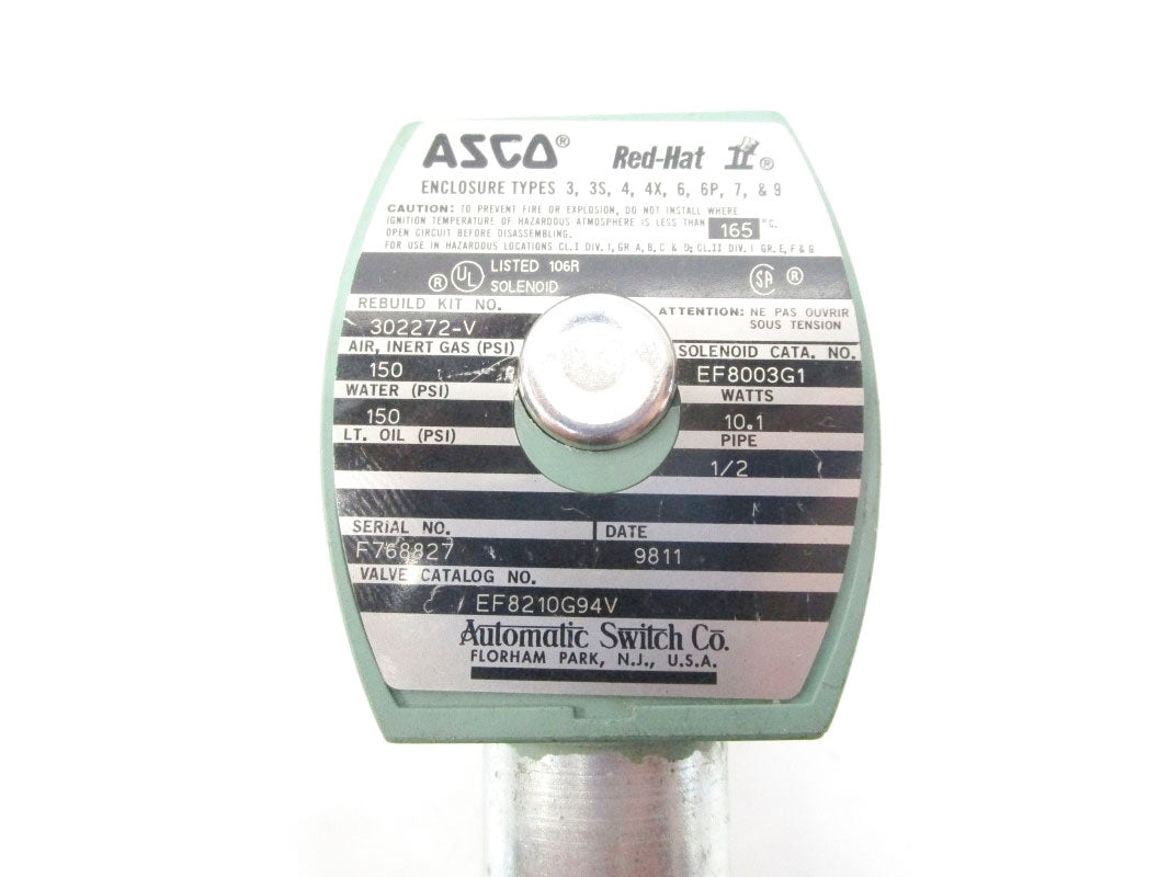 ASCO EF8210G94V 24V 150PSI NSNP