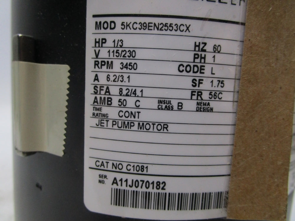 MARATHON ELECTRIC C1081 5KC39EN2553CX NSMP