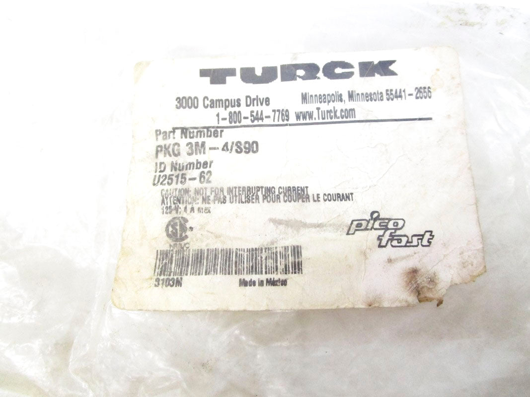 TURCK PKG3M-4/S90 125V 4A NSMP