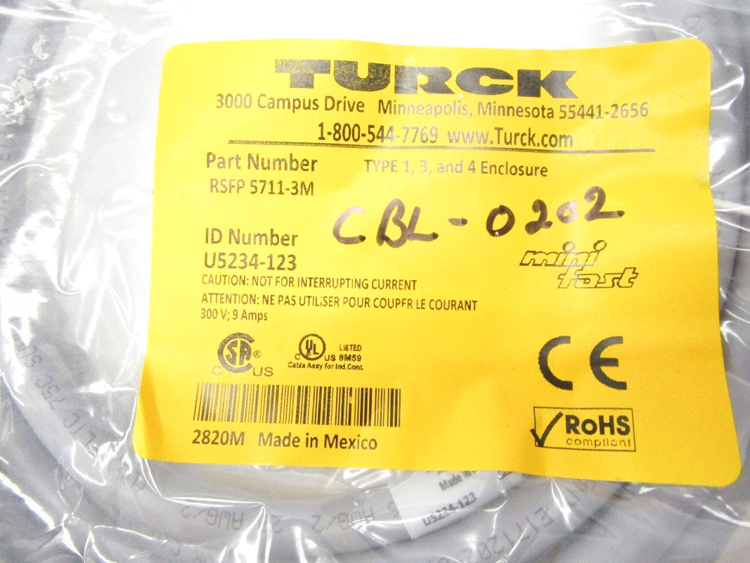 TURCK RSFP5711-3M 300V 9A NSMP