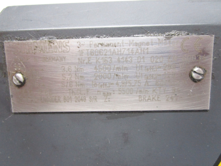 SIEMENS 1FT60621AH714AH1 UNMP