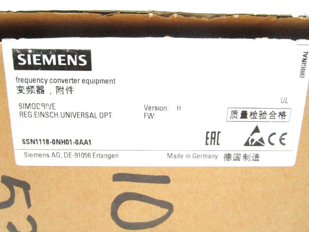 SIEMENS 6SN1118-0NH01-0AA1 F/W H NSMP