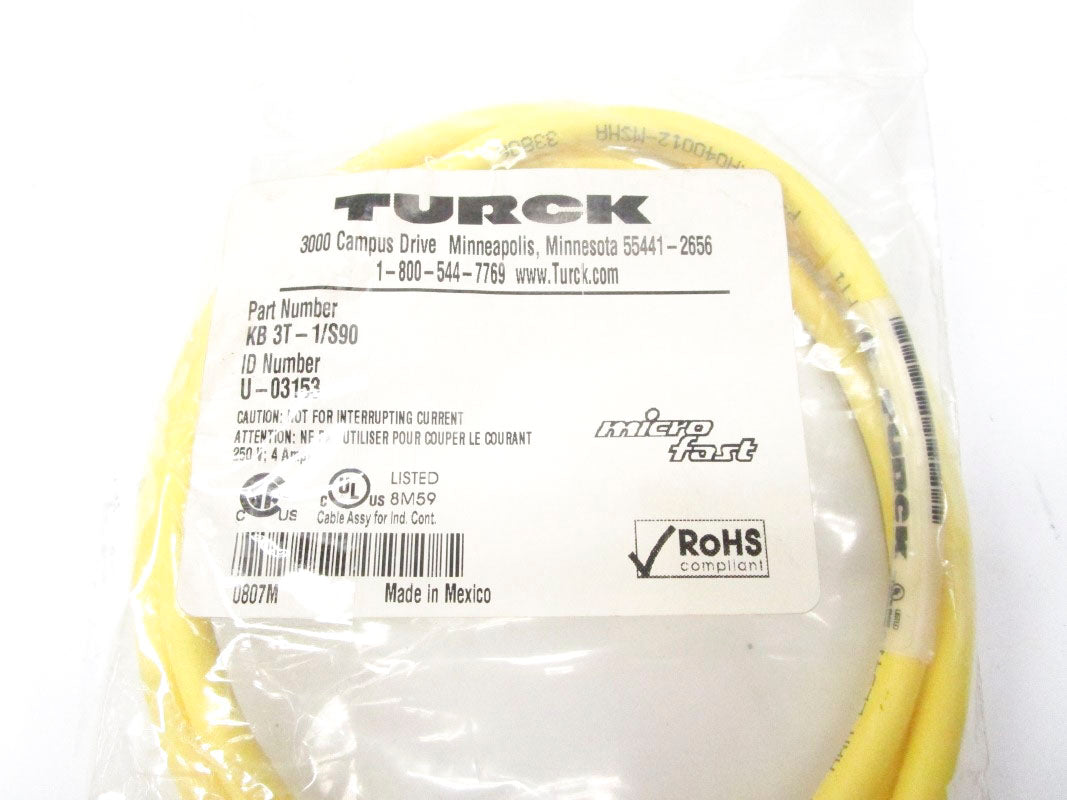 TURCK KB3T-1/S90 250V 4A NSMP