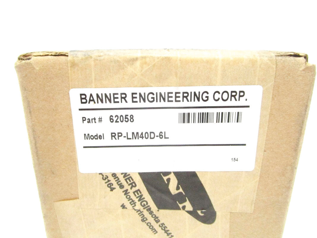 BANNER ENGINEERING 62058 RP-LM40D-6L NSFS
