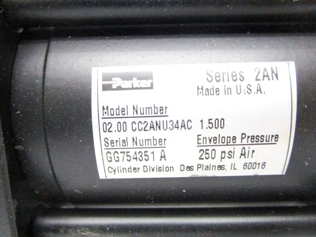 PARKER 02.00 CC2ANU34AC 1.500 250PSI NSNP