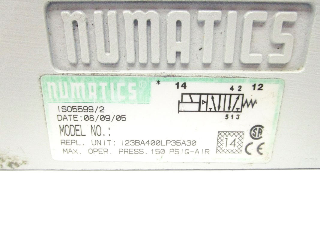 NUMATICS I23BA400LP35A30 150PSI UNMP