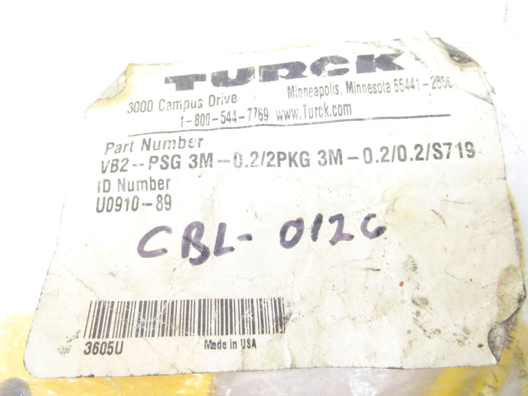 TURCK VB2-PSG3M-0.2/2PKG3M-0.2/0.2/S719 NSMP