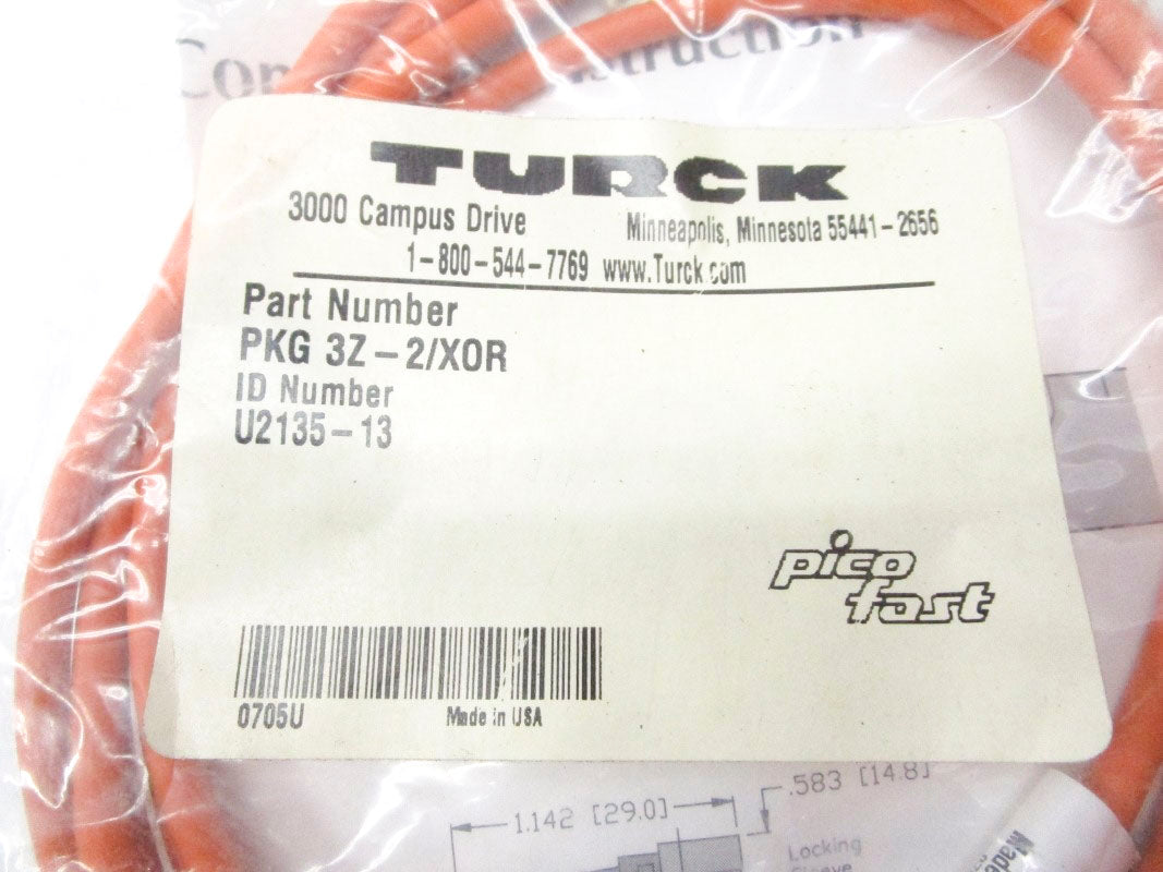 TURCK PKG3Z-2/X0R U2135-13 NSMP
