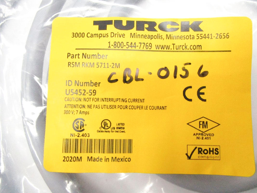 TURCK RSMRKM5711-2M U5452-59 300V 7A NSMP
