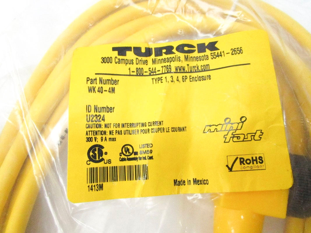 TURCK WK40-4M U2324 300V 9A NSMP