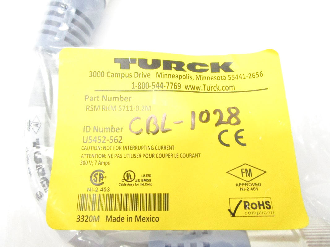 TURCK RSMRKM5711-0.2M 300V 7A NSMP