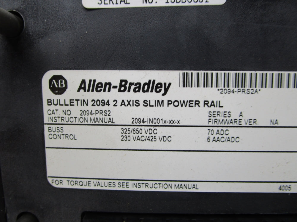 ALLEN BRADLEY 2094-PRS2 SER. A UNMP