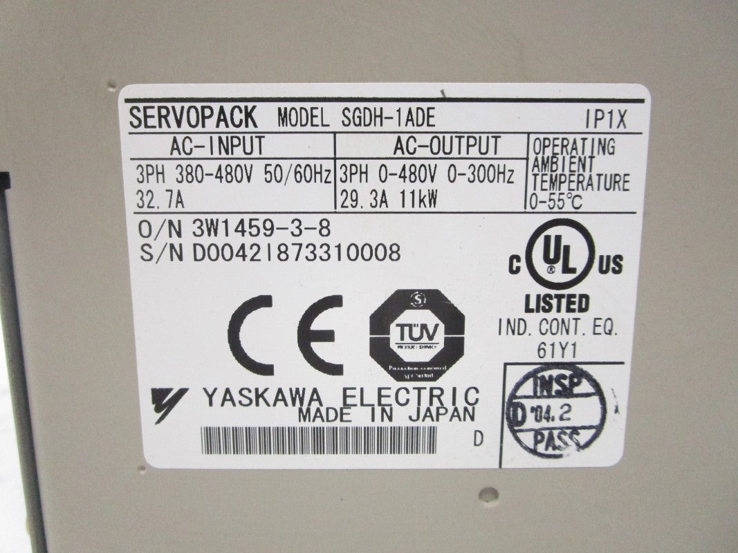 YASKAWA SGDH-1ADE 380-480VAC 32.7A UNMP
