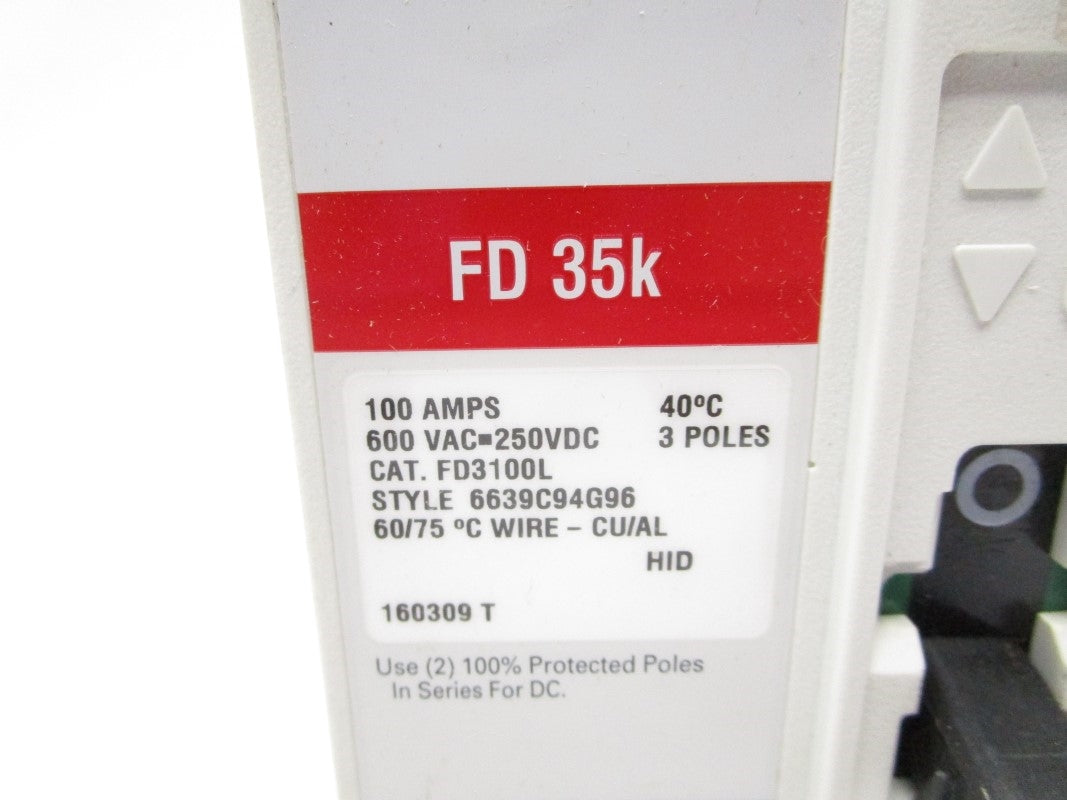EATON FD3100L SER. C 600VAC 100A NSMP
