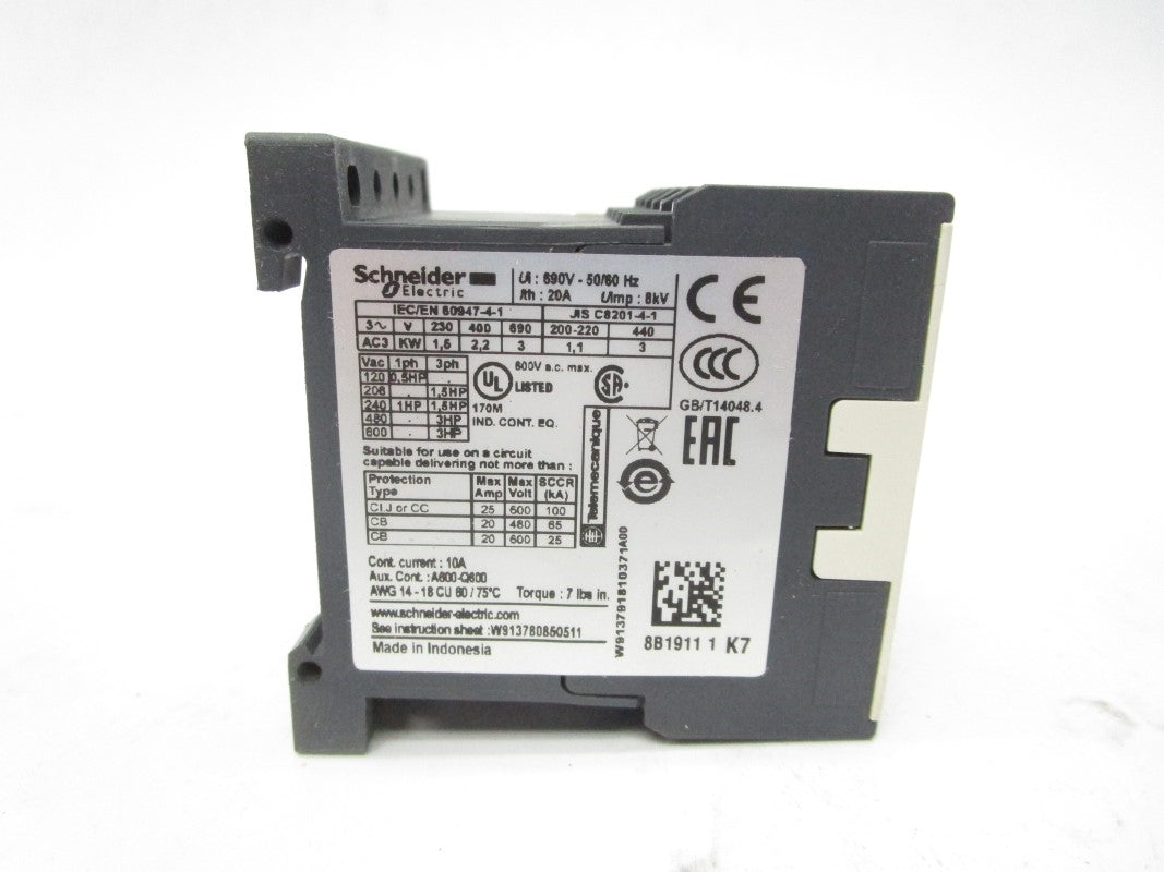 SCHNEIDER ELECTRIC LC1K0610K7 100V 20A NSMP