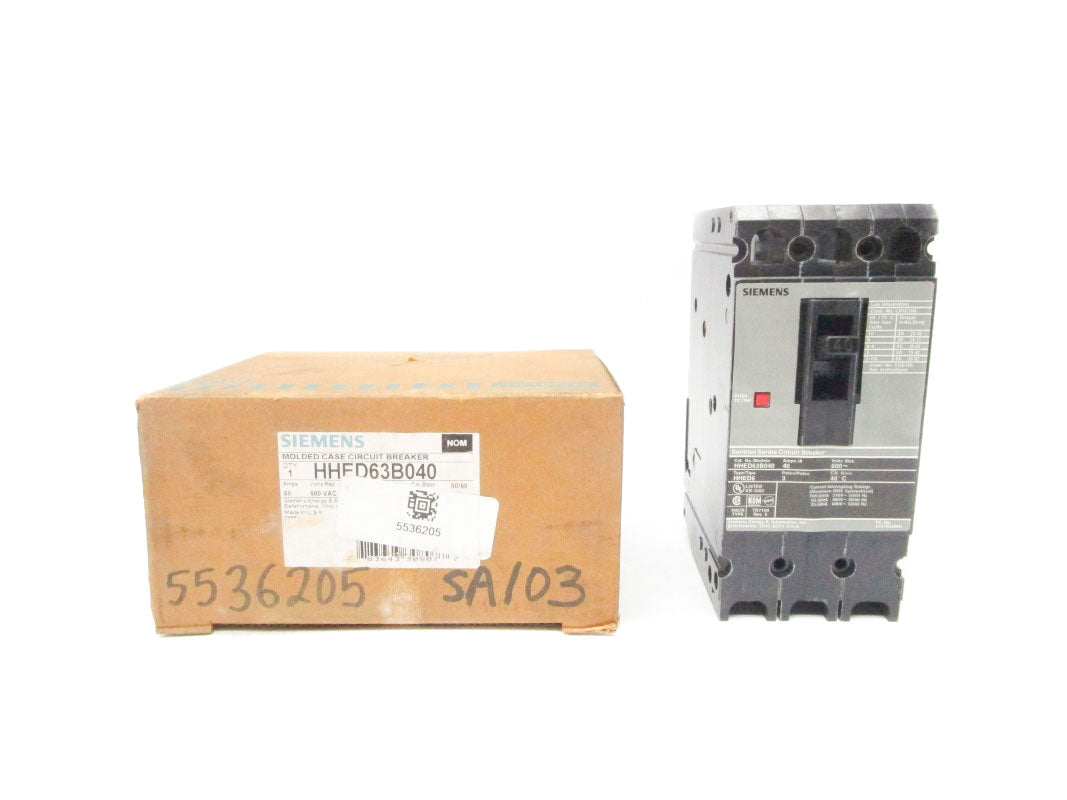 SIEMENS HHED63B040 600V 40A NSMP