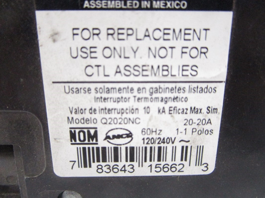 SIEMENS Q2020NC 120/240V 20A NSNP