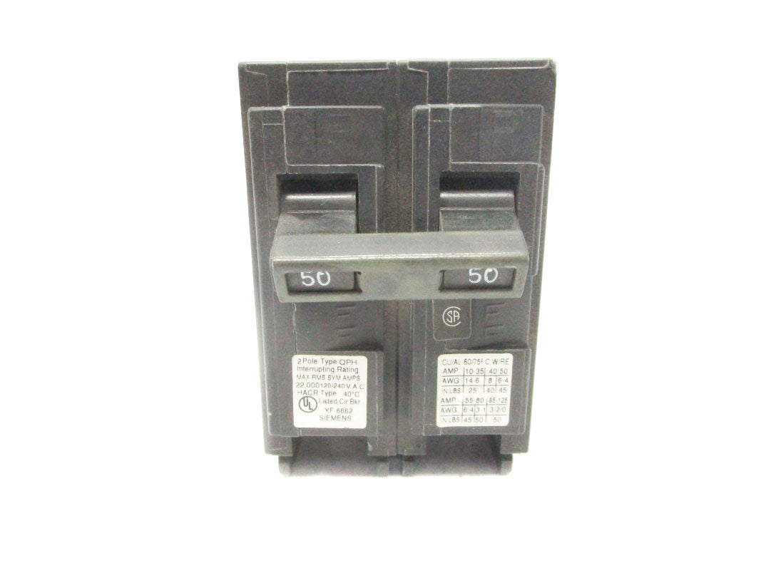 SIEMENS Q250H 240V 50A UNMP