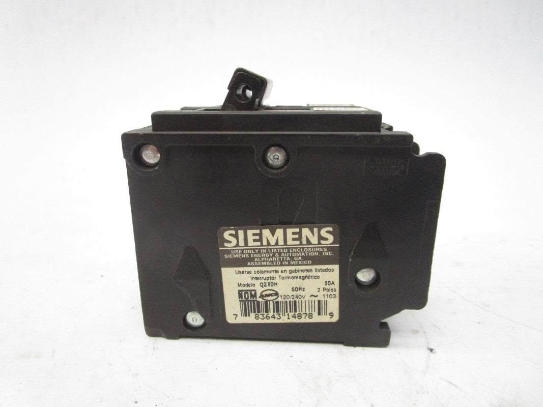 SIEMENS Q250H 240V 50A UNMP