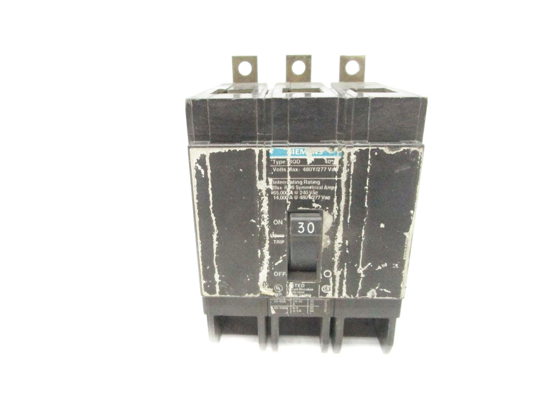 SIEMENS BQD330 30A 277V UNMP
