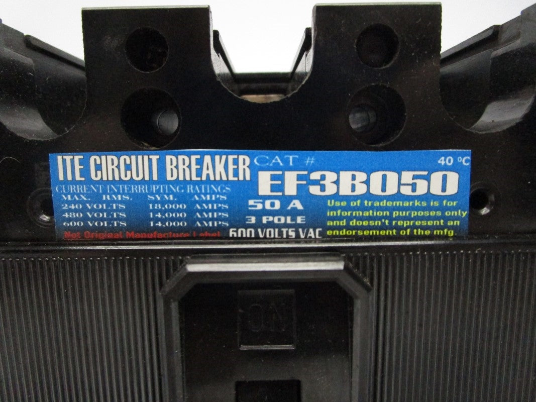 ITE EF3B050 600V 50A (AS PICTURED) NSNP