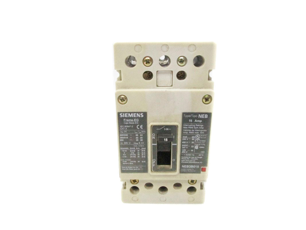 SIEMENS NEB3B015 480V 15A UNMP