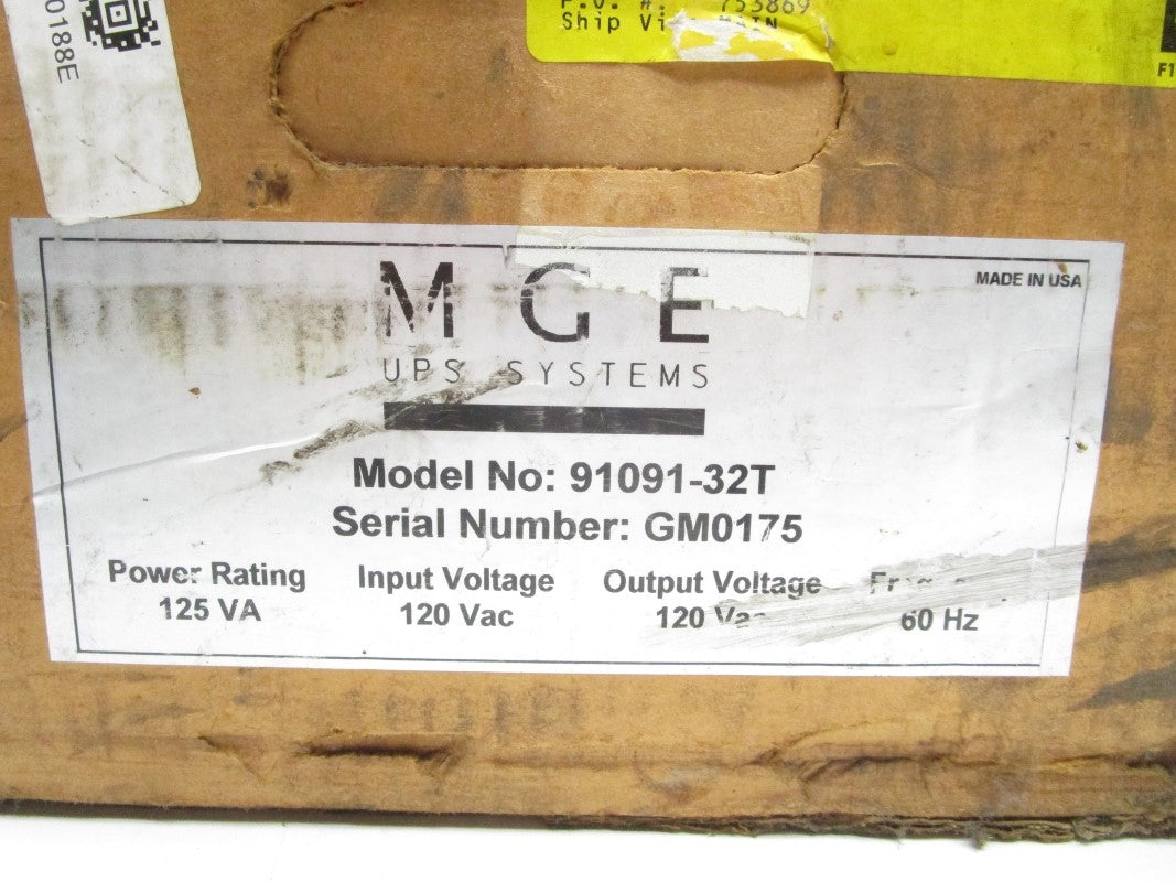 MGE 91091-32T 120VAC NSMP