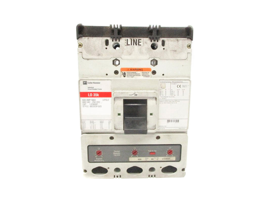 CUTLER HAMMER LD3400 600VAC 600A UNMP