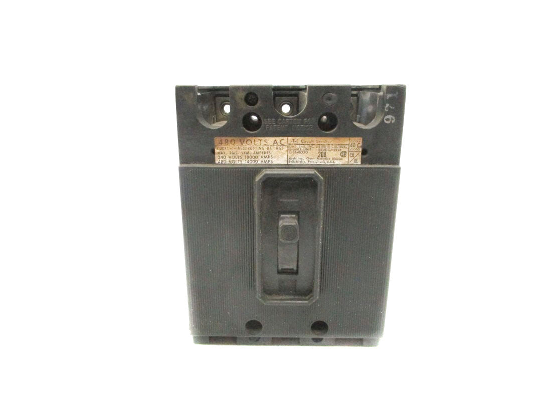 ITE EH3-B020 480VAC 20A UNMP