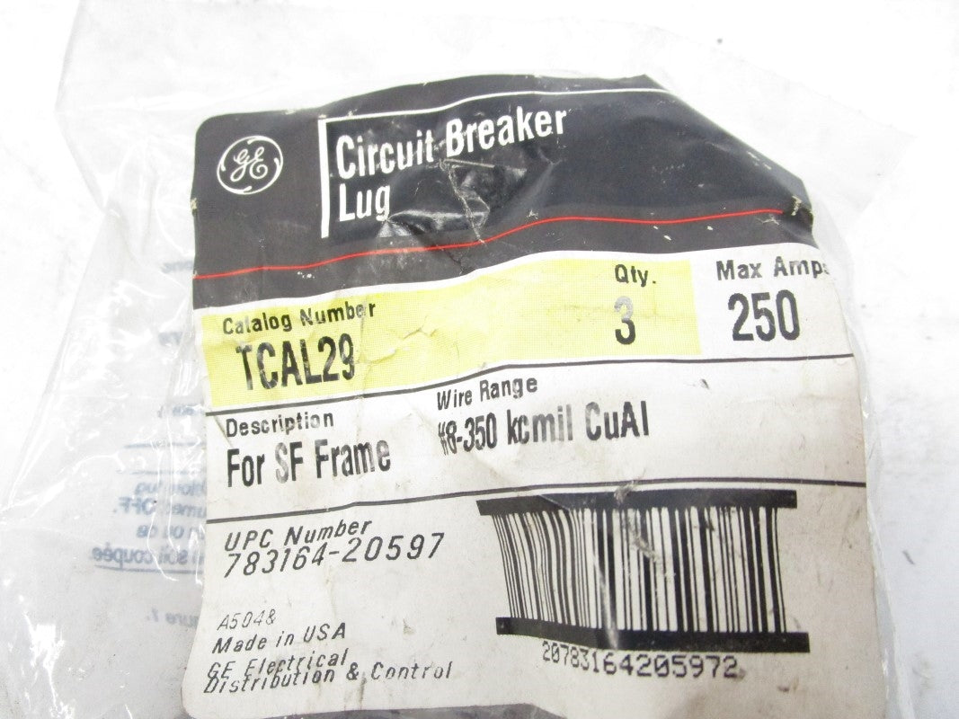 GENERAL ELECTRIC TCAL29 250A (PKG OF 3) NSMP