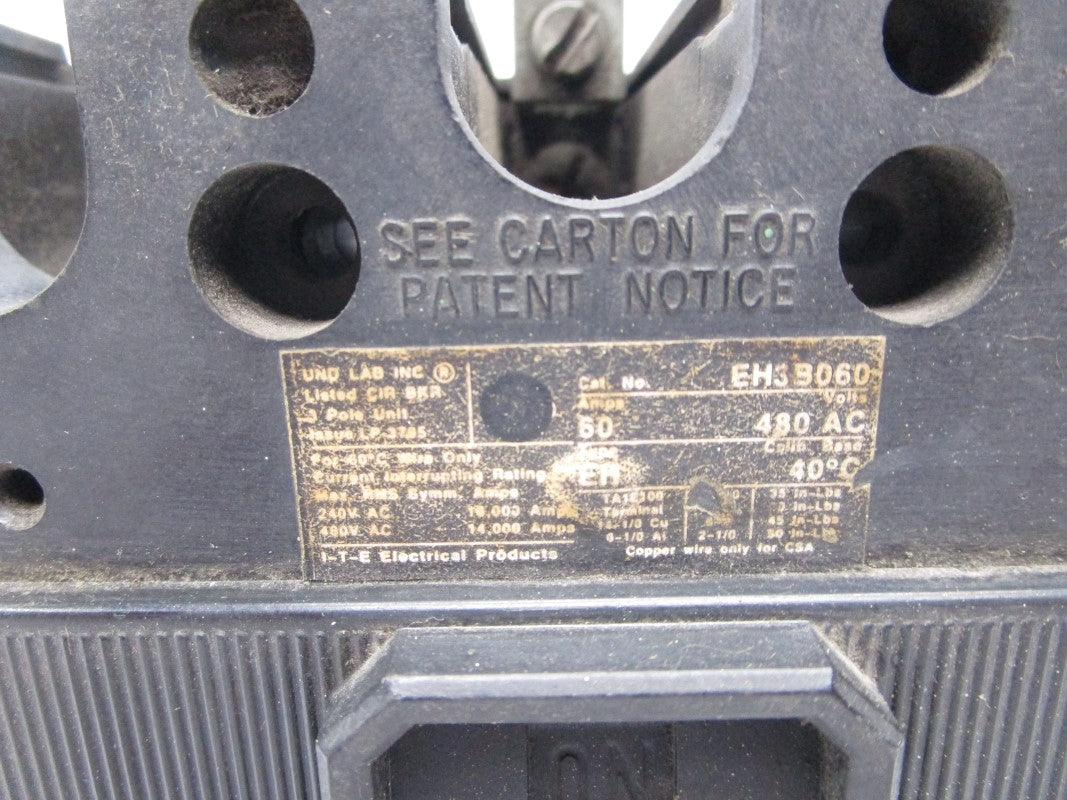 ITE EH3B060 480VAC 60A UNMP