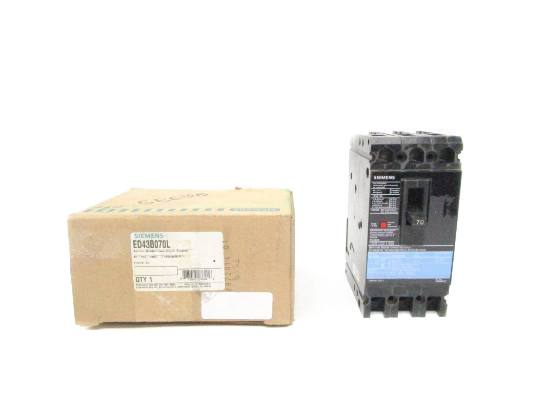 SIEMENS ED43B070L 480V 70A NSMP