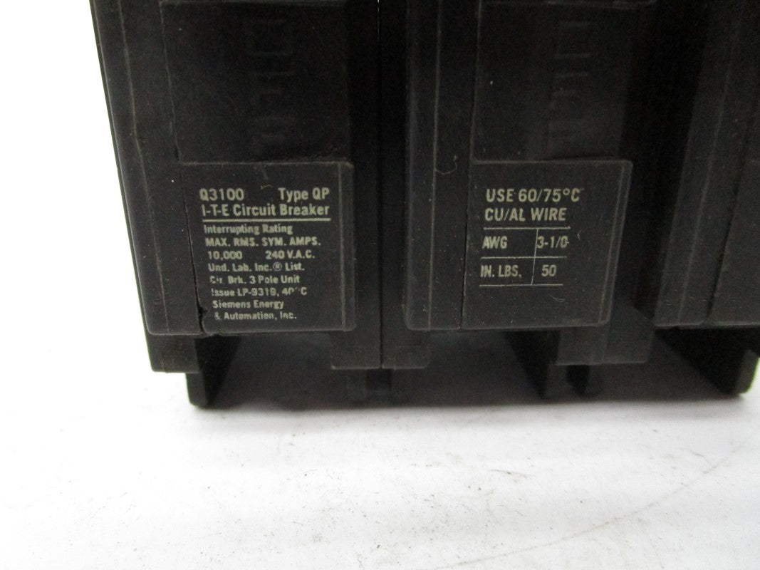 ITE Q3100 240VAC 100A UNMP