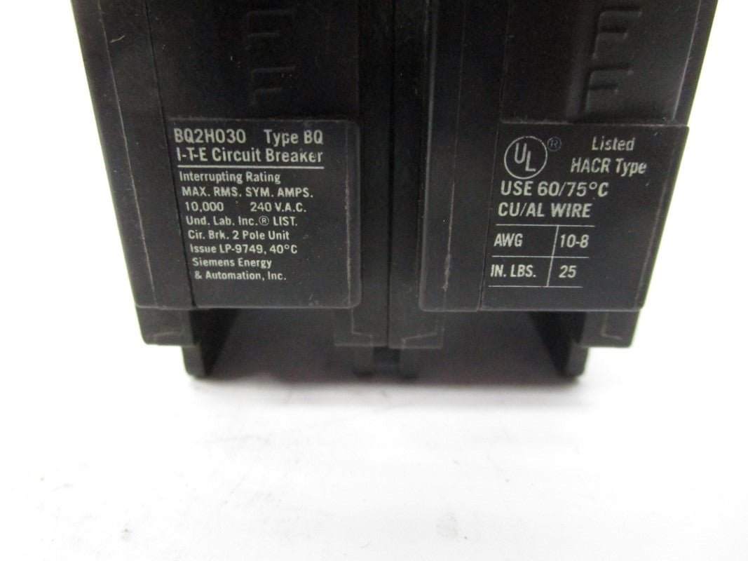 ITE BQ2H030 240VAC 30A UNMP
